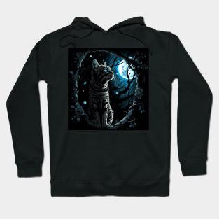 Bengal Cat And The Moon Hoodie